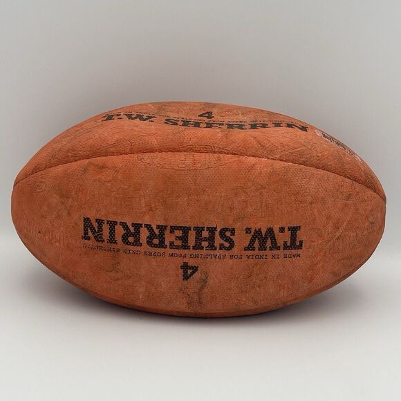 Vintage SHERRIN AFL Genuine Australian Leather Football Kangaroo Brand Size 4 - Picture 5 of 16